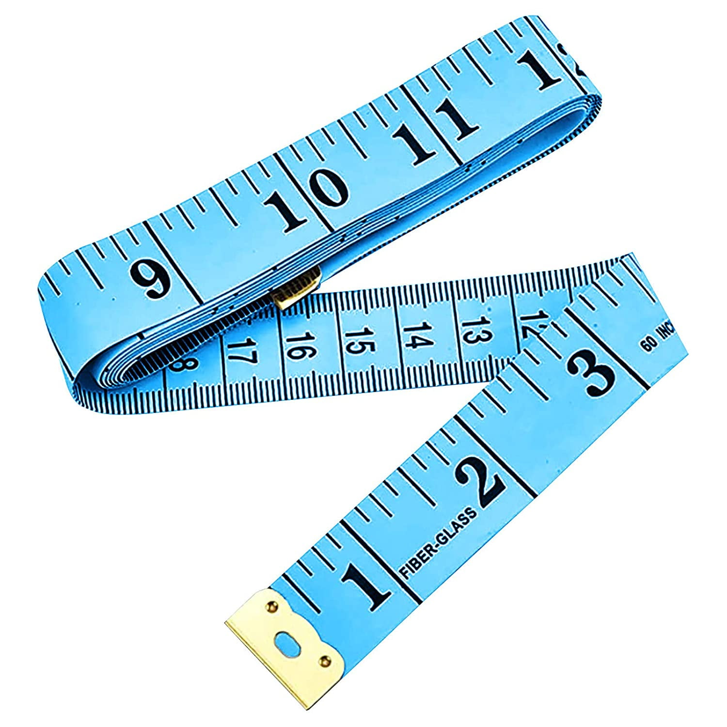 HANSMAYA Tape Measure Body Measuring Tape Soft Flexible Durable Fiberglass Sewing  Measuring Tapes 60 Inch / 150 Cm Blue – BigaMart