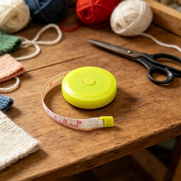 Tape Measure Measuring Tape for Body Fabric Sewing Tailor Cloth Knitting Craft Weight Loss Measurements Retractable 60-inch 1.5 Meter, Small Push Button(Yellow)