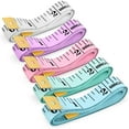 thumbnail image 1 of Tape Measure,  Soft Ruler Measuring for Body Weight Loss Fabric Sewing Tailor Cloth Vinyl Measurement Craft Supplies, 60-Inch Double Scale Ruler, 5-Pack, Pastel Pink Blue Green Purple White, 1 of 7