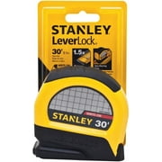 Stanley LeverLock 30 Ft. High-Visibility Tape Measure