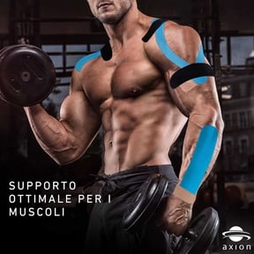 Tape for Muscle Support and Fitness Applications - Elastic Bandage Chest Lift Strap Knee Elbow and Sports Tape for Physical and Training,One Size,Blue