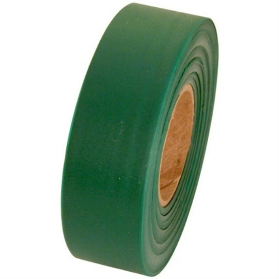 Tape Planet Flagging Tape 1-3/16 inch x 150 ft Non-Adhesive Plastic Ribbon, Green