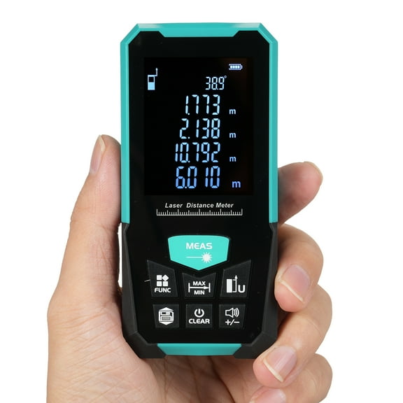 Tape Profesional Distance Meter 100m/328ft Tape Measure Rangefinder With Single Continuous Volumes Area Pythagoras Measurement Modes Digital Range Finder USB Charging