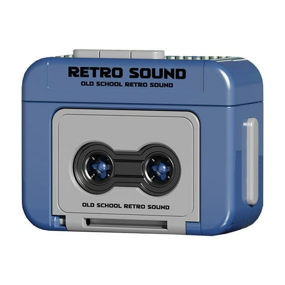 Tape Recorder, Mini Voice Recorder, Vintage Portable Recordable Music Box Keychain, Multifunctional Outdoor Speaker, Easy One-Button Operation, Clear Sound Quality, Compact ABS Design