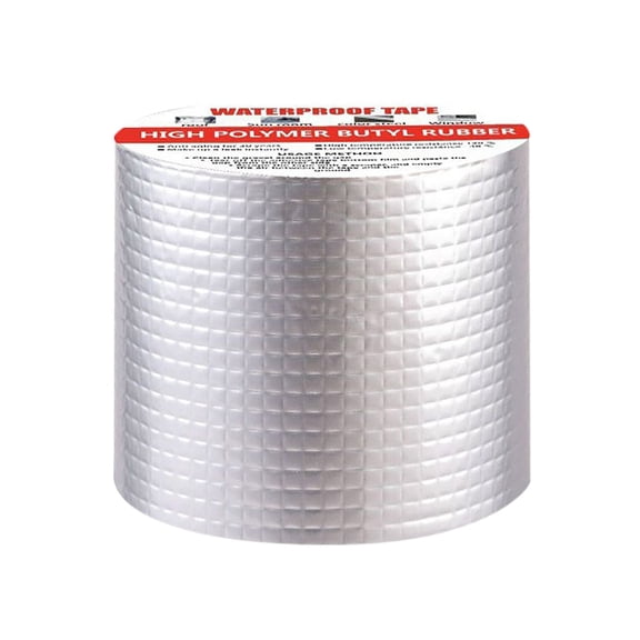 Tape for Roofing and Sealing Self Sealing Butyl Rubber Aluminum Foil Tape for Cracks Window Sill Cracks Pipe Leaks Shower Enclosures and Water Leakage