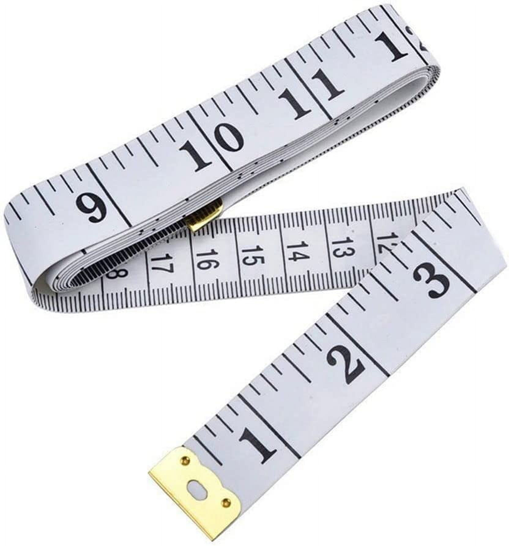 uxcell Body Measure Tape 60 White Automatic Retractable Measuring Tape  with Double Scale White Soft Tape Measure for Body Measurements, Sewing,  Cloth