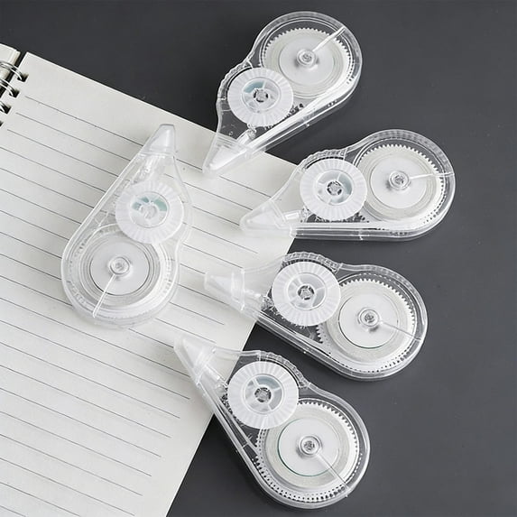 Tape | White Tape for Instant Rewrite | Quick Dry, Strong Coverage, No Odor, Precise Control | Transparent Plastic Case | 9.5x5x1.5 cm