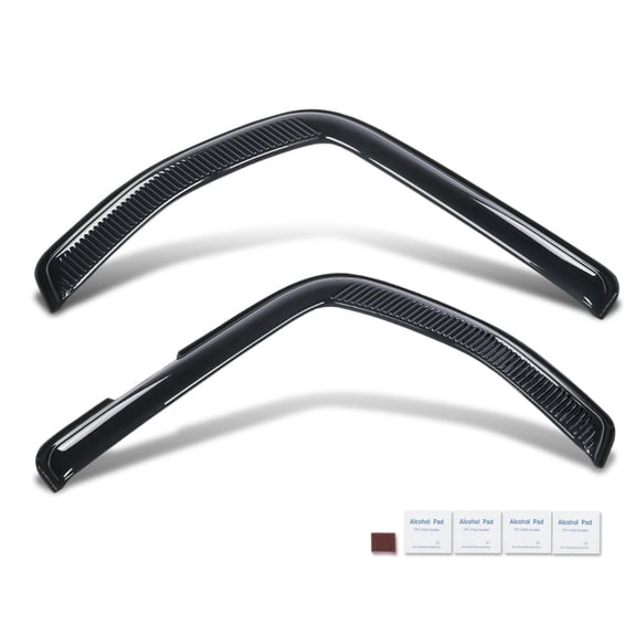 Tape-on Windows Visors Deflector Rain Guard Fit For 2012-2018 Kenworth T680 T880