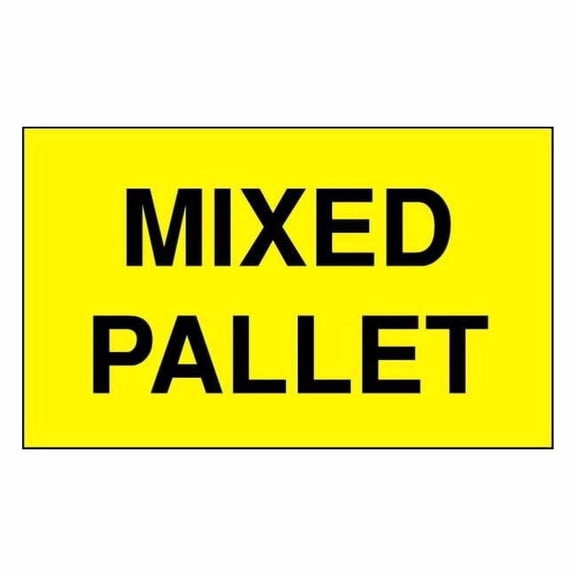 Tapecase 3" x 5" Adhesive Back Shipping Labels, Mixed Pallet, Pk500 16U886