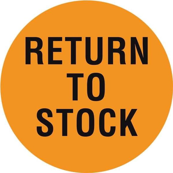 Tapecase Inventory Control Label,Orange,PK1000 16U943