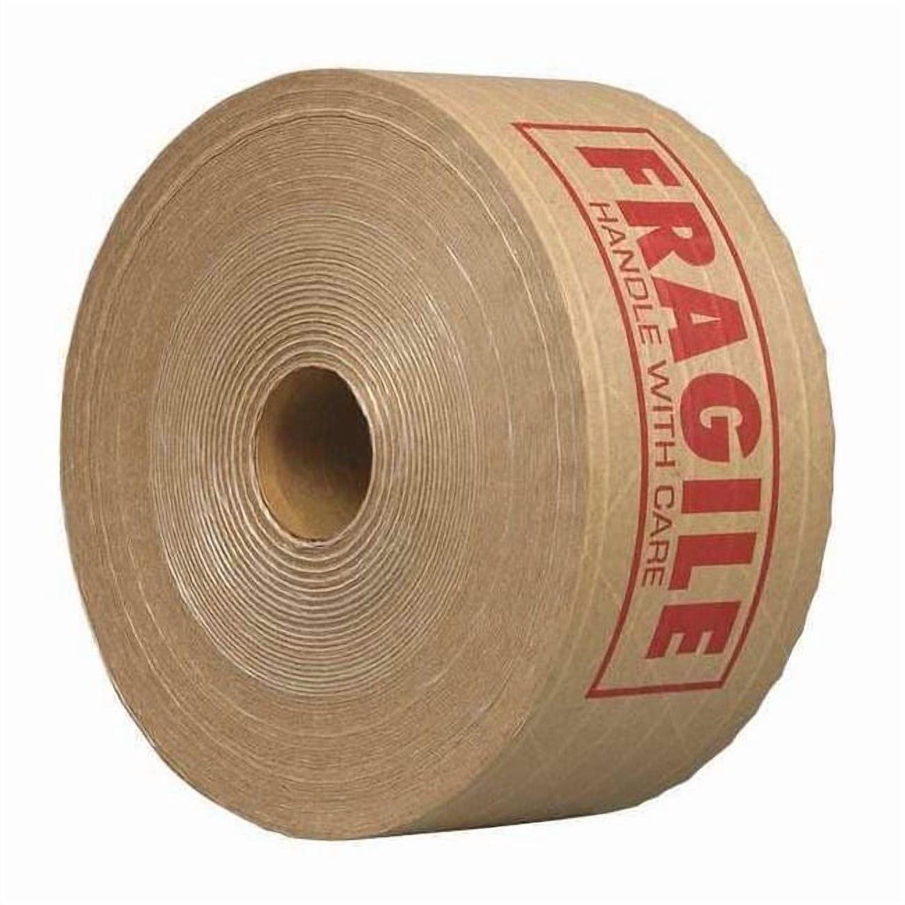 Tapecase Carton Tape, Paper, Brown/Red, 3Inx450Ft 15C805
