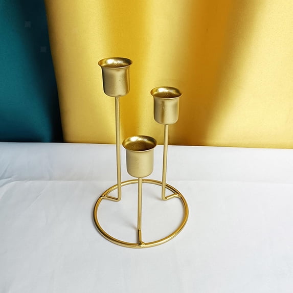 Taper Candle Holders 3 Arms Candelabra for Dinner Table Christmas Decor