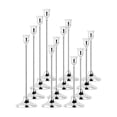 thumbnail image 1 of Taper Candle Holders | Candle Holders for Table Centerpiece, Silver Metal Table Decorations for Party Event, Wedding Table Decorations for Receptions and Home Dinners, 12 Pack, 1 of 6