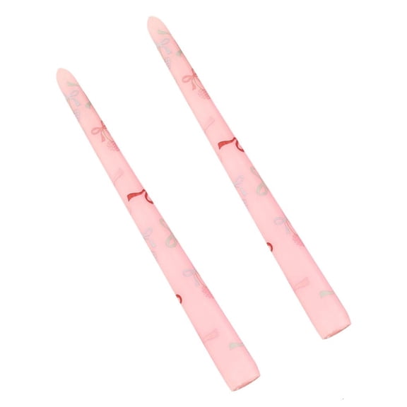 Taper Candle Sticks Heart Print Candle Sticks Unscented Decorative Candlesticks Holiday Party Dinner Table Decorations