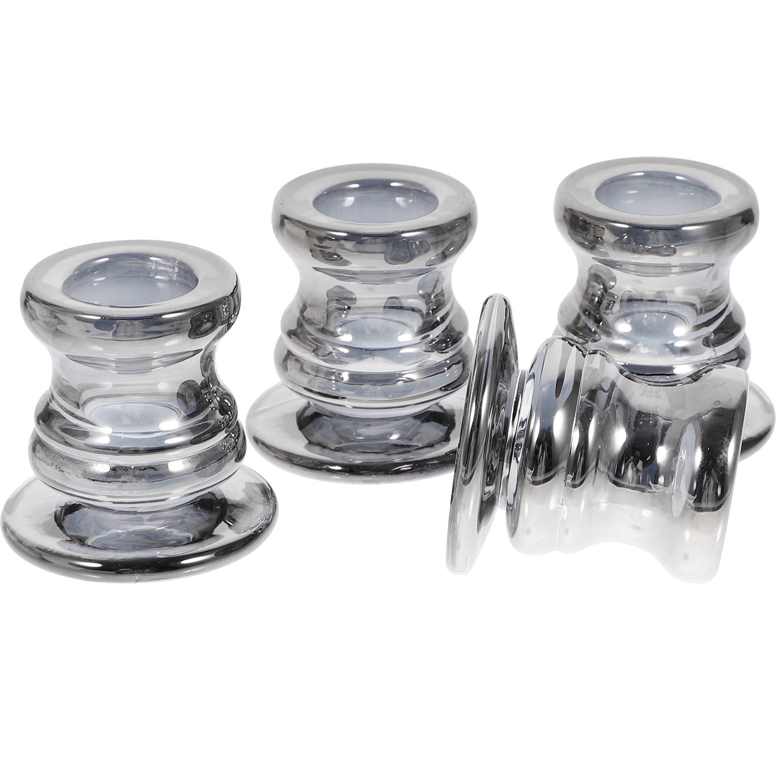 Taper Candle Tapered Candles Glass Candlestick Ornaments Clear Holder