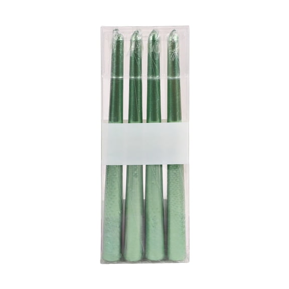 Taper Candles, 4 Pack 10 Inch Unscented Long Tapered Candles 8-Hour Burn for Weddings, Church Altars, Gothic Halloween, Holiday Decor, Prayer Ceremonies, Halloween, Christmas