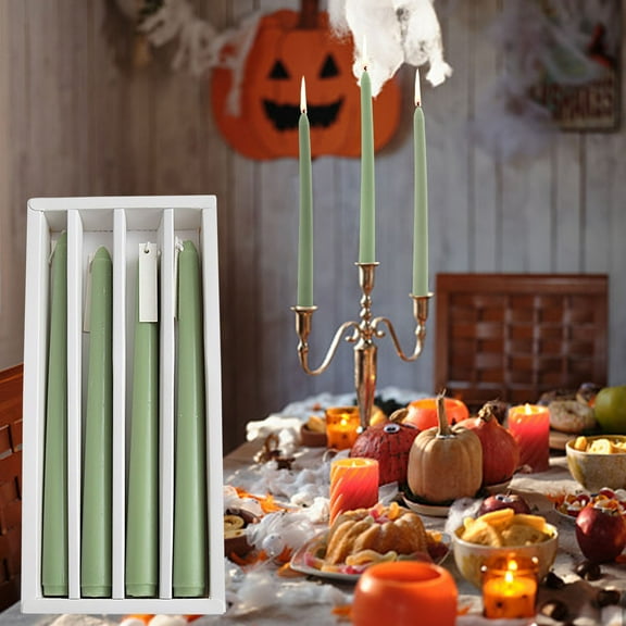 Taper Candles - Colored Candlesticks And Fall Candle Sticks For Seasonal Decor And Holiday Centerpieces