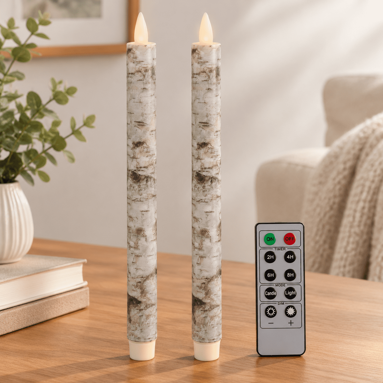 Skip Remote Operating Taper Candles Flickering With Remote And Timer 3d Moving Candle ...