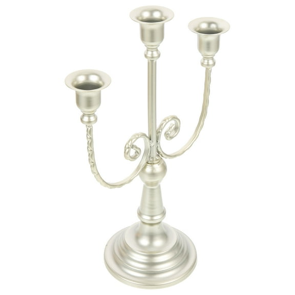 WRISTBIQUE Iron Candelabrum 1Pcs 3Arms European Style Candlestick For Ornaments Home Decoration