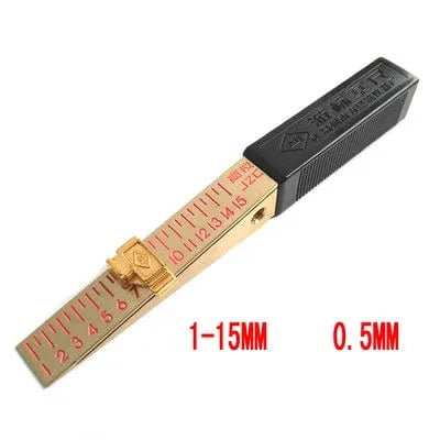 Taper Gauge 1-15mm 0.5-10mm 0.4-6mm 0.2-4mm Taper Welding Gauge gap gage wedge gage gap feeler gauge insert wedge gauge ,Corrosion-Resistant