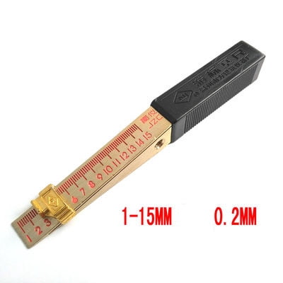 Taper Gauge 1-15mm 0.5-10mm 0.4-6mm 0.2-4mm Taper Welding Gauge gap gage wedge gage gap feeler gauge insert wedge gauge ,Corrosion-Resistant