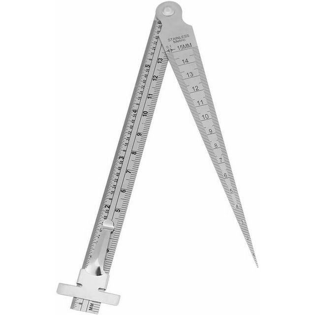 Taper Gauge, Stainless Steel Taper Ruler, Hole Inspection Tool, Welding