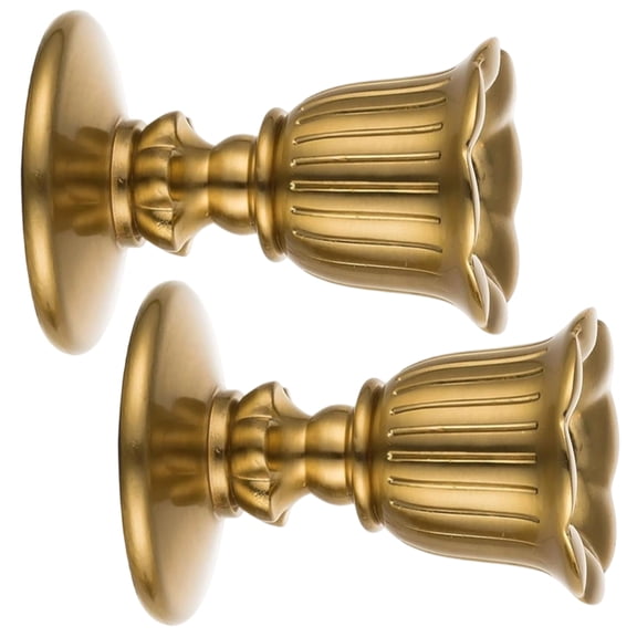 Taper Holders 1Set Copper Candlestick Holders Decorative Stands Dinner Dining Room Table Centerpieces