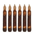 thumbnail image 1 of Taper Primitive Candles 6pcs Real Wax Hand Dipped Battery Operated Flameless Candles for Christmas Halloween Home Decor Church, 1 of 8