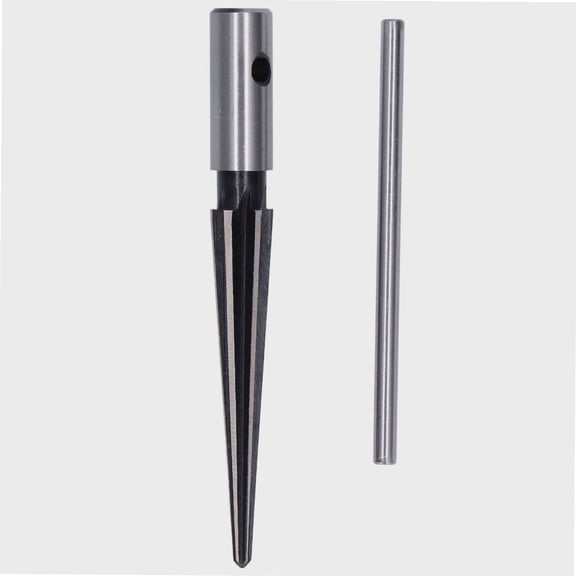 Taper Reamer, T Shape Handle Taper Reamer Set High Hardness High Speed Steel Tapered Reamer, Manual Metal Taper Reamers (Round shank taper reamer 5-16mm)