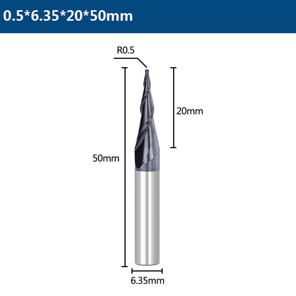 Taper Bit For Router Tapered Carbide Router Bit Perfect Fit for Mold Steel and Cast Iron ...