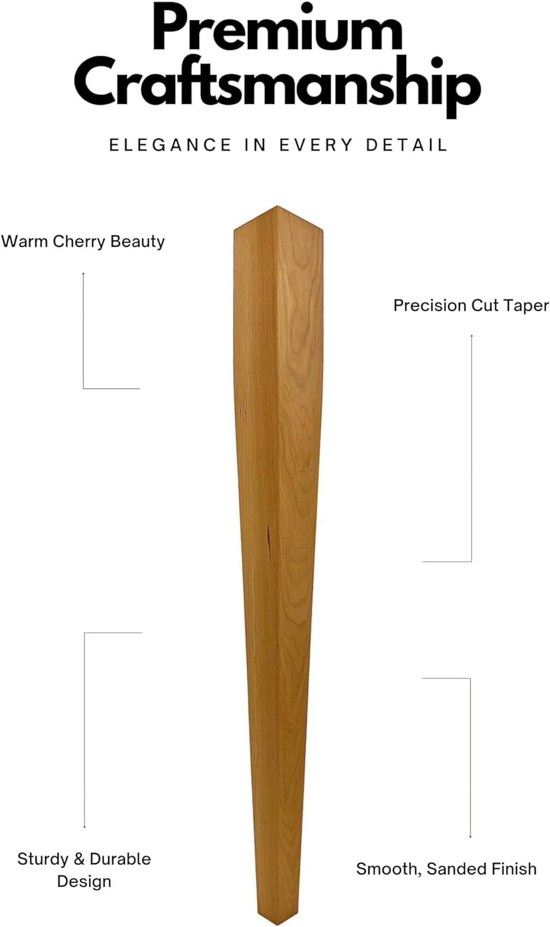 Tapered Cherry Wood Dining Table Leg 29 Tall X 2 3 4 Wide Tapered cherry wood dining table leg 29 tall x 2 3 4 wide