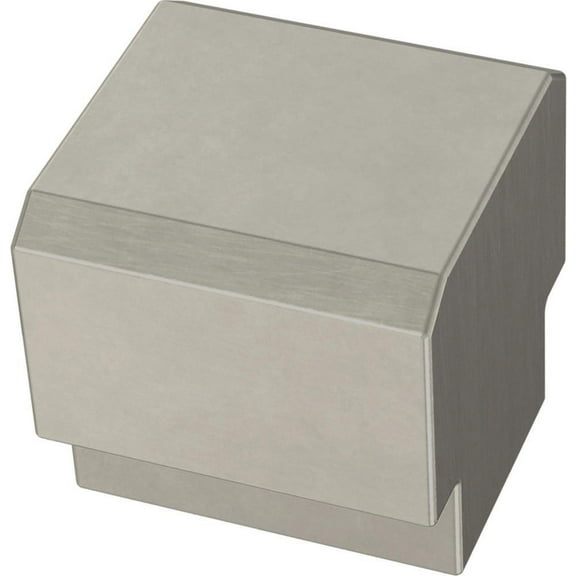 Tapered Edge 1 In. (25mm) Satin Nickel Cabinet Knob