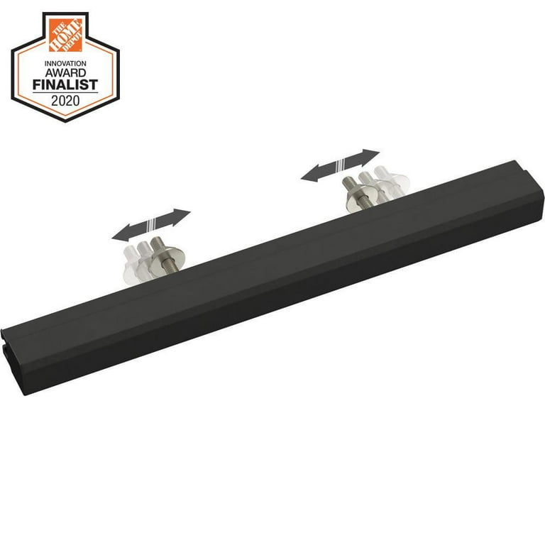 Tapered Edge 2 in. to 8-13/16 in. (51 mm to 224 mm) Champagne Bronze Adjustable Drawer Pull Tapered Edge 2 in. to 8-13/16 in. (51 mm to 224 mm) Champagne Bronze Adjustable Drawer Pull