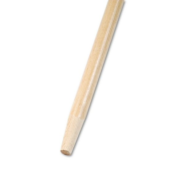 Tapered End Broom Handle, Lacquered Hardwood, 1 1/8 Dia. X 60 Long | Bundle of 5 Each