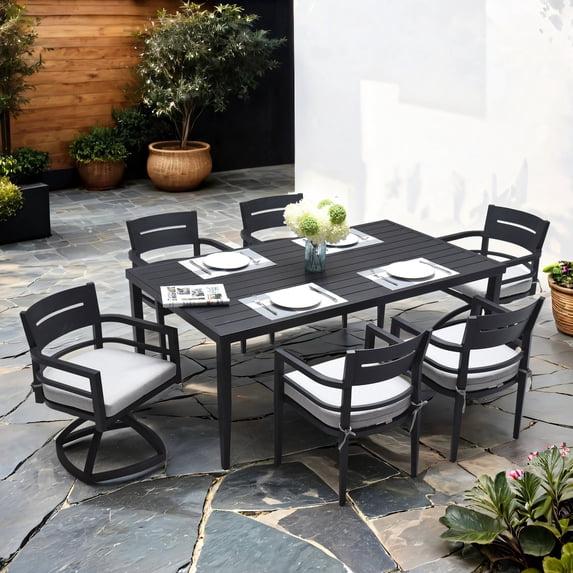 Tapered Leg Style / Patio Dining Occasion / 6-Person Set
