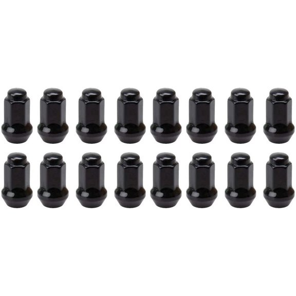 Tapered Lug Nut 10mm X 1.25mm Thread Pitch W/14mm Head Black (16 Pack) Compatible With Can-Am Defender HD10 X-MR 2020