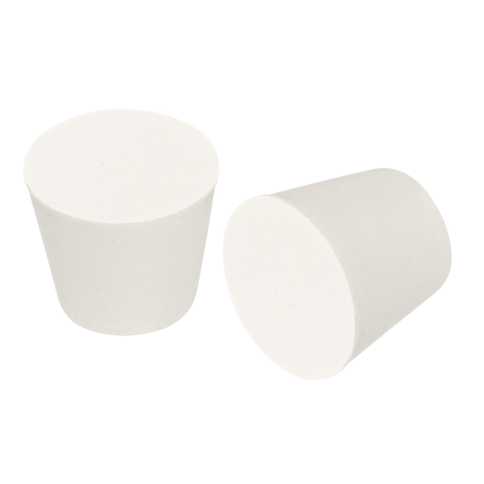 Uxcell White Rubber Stopper Size 14 - Tapered Solid Lab