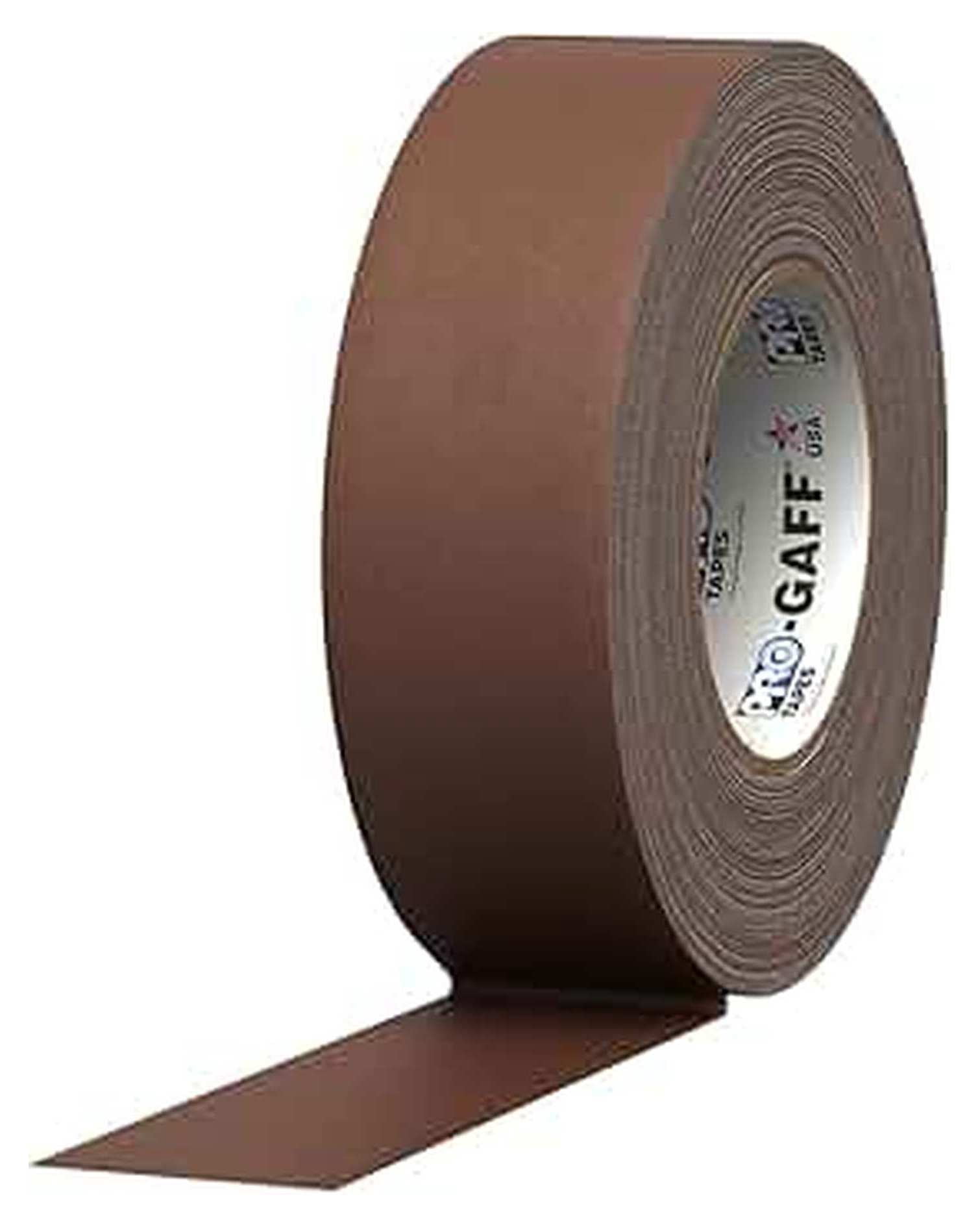 Tapes Gaff Premium Matte Cloth Gaffer's Tape With Rubber Adhesive, 11 mils Thick, 55 yds Length, 2" Width, Brown (Pack of 1)