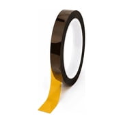 Tapes Master 1 Mil 3/4 inch x 36 Yds Kapton Tape - Amber Polyimide High Temperature Tape