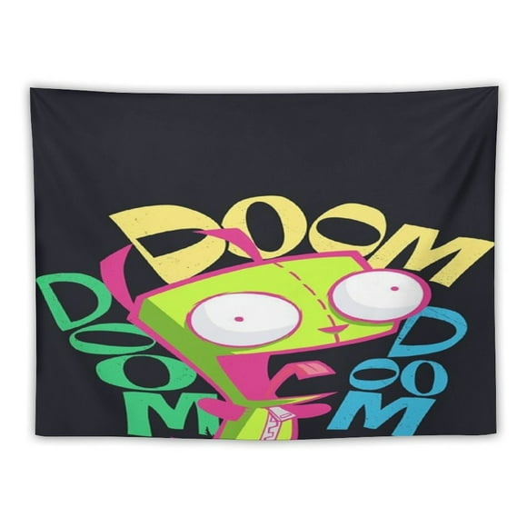 Tapestries Invader Zim Tapestry Wall Hanging For Living Room Bedroom Dorm Decoration Blanket Wall Art