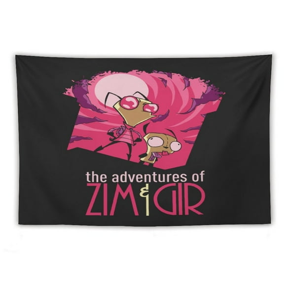 Tapestries Invader Zim Tapestry Wall Hanging For Living Room Bedroom Dorm Decoration Blanket Wall Art