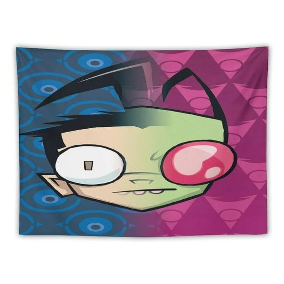 Tapestries Invader Zim Tapestry Wall Hanging For Living Room Bedroom Dorm Decoration Blanket Wall Art