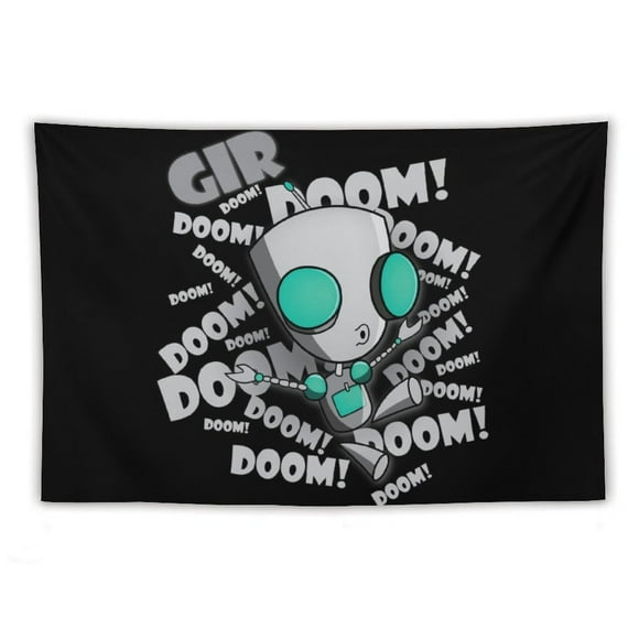 Tapestries Invader Zim Tapestry Wall Hanging For Living Room Bedroom Dorm Decoration Blanket Wall Art