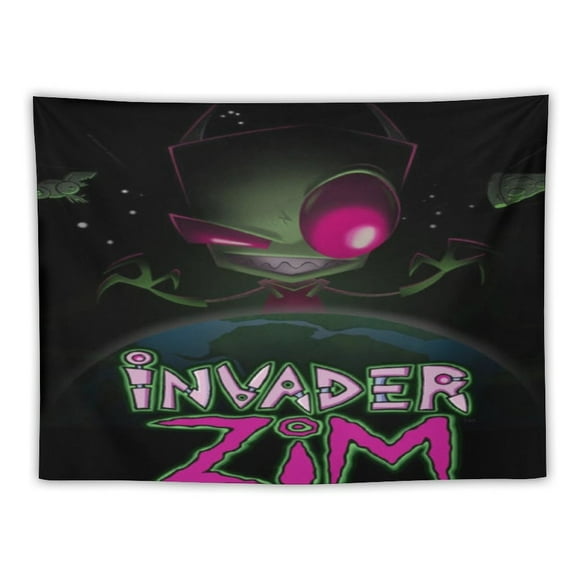 Tapestries Invader Zim Tapestry Wall Hanging For Living Room Bedroom Dorm Decoration Blanket Wall Art