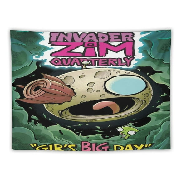 Tapestries Invader Zim Tapestry Wall Hanging For Living Room Bedroom Dorm Decoration Blanket Wall Art