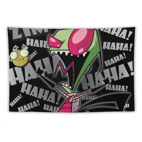 Tapestries Invader Zim Tapestry Wall Hanging For Living Room Bedroom Dorm Decoration Blanket Wall Art