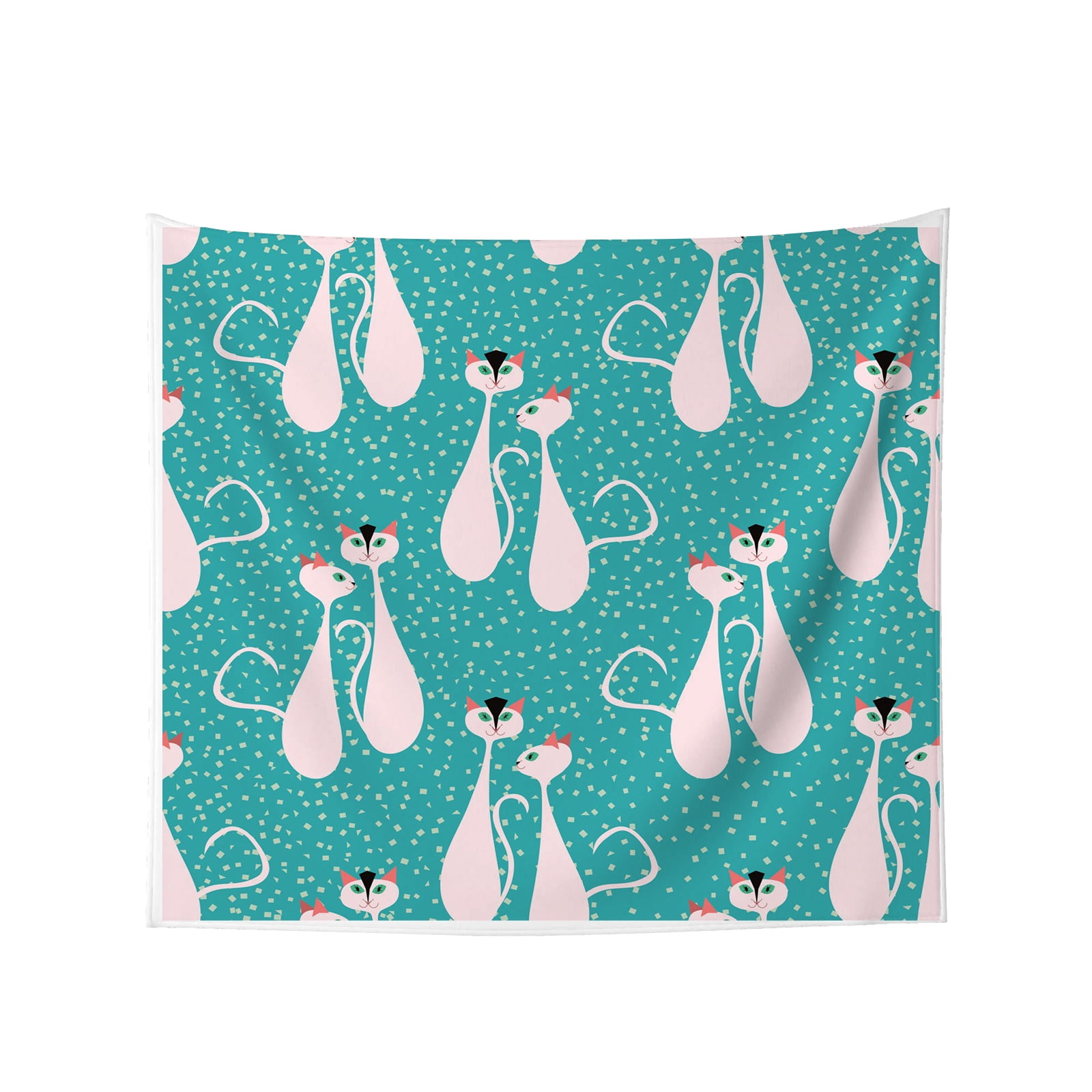 tapestry-1950s-style-cats-for-bedroom-wall-hanging-60-x80-in-walmart