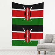Tapestry Africa Kenyans-Flag Tapestry Wall Hanging For Bedroom Living Room Dorm Decor 80x60 Inch