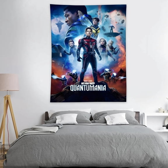 Tapestry for Ant-Man and the wasp quantumania Bedroom Dorm wall hanging Poster Backgrounds Wall Art Decorations Kids Girls Teens Gifts Funny 60×40 inch