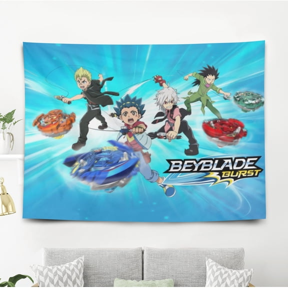Tapestry for Beyblade Burst Bedroom Dorm wall hanging Funny Poster Backgrounds Banner Party Wall Art Decorations Kids Girls Teens Gifts Cute 40×60 inch
